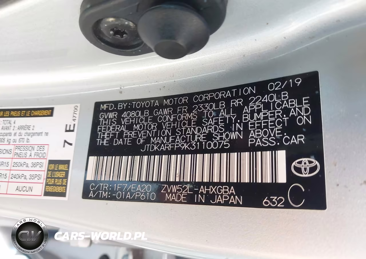 2019 Toyota Prius Prime Premium VIN:JTDKARFP9K3110075 - 9