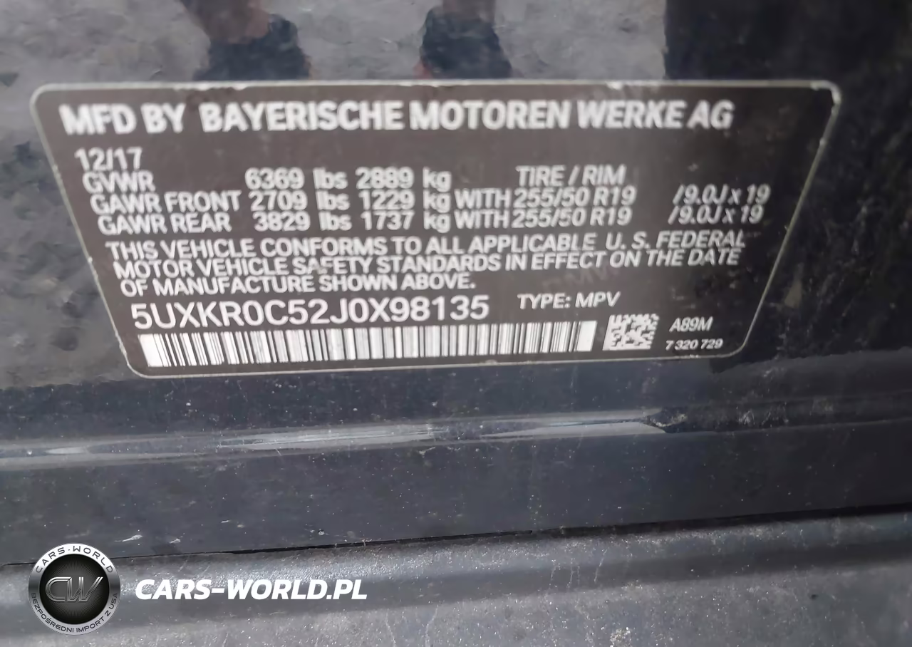 2018 BMW X5 xDrive35I VIN:5UXKR0C52J0X98135 - 9