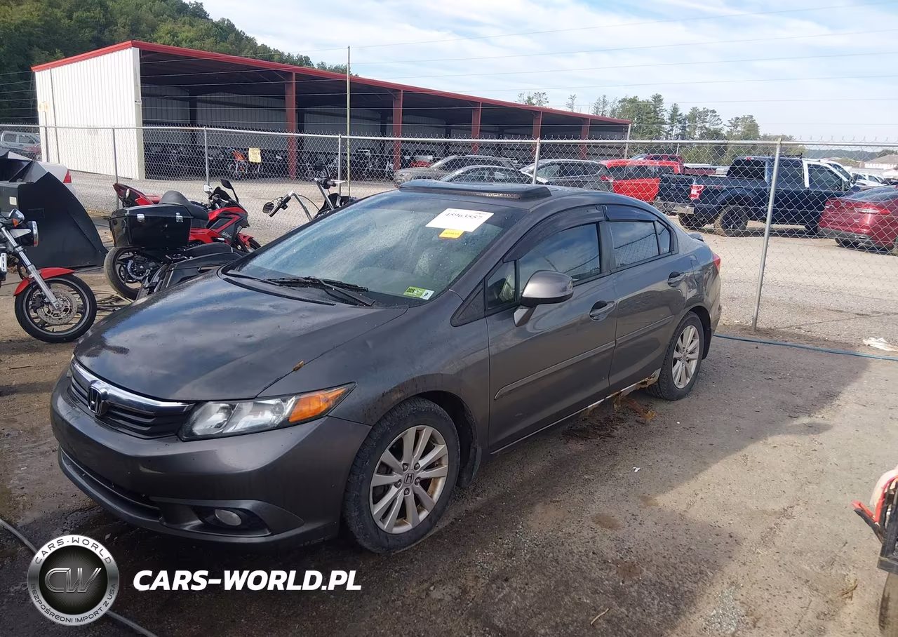 2012 Honda Civic Ex-L VIN:2HGFB2F94CH507345 - 2