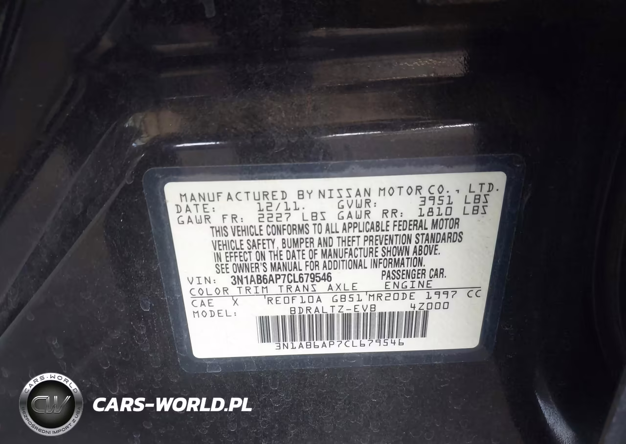 2012 Nissan Sentra 2.0 S VIN:3N1AB6AP7CL679546 - 9