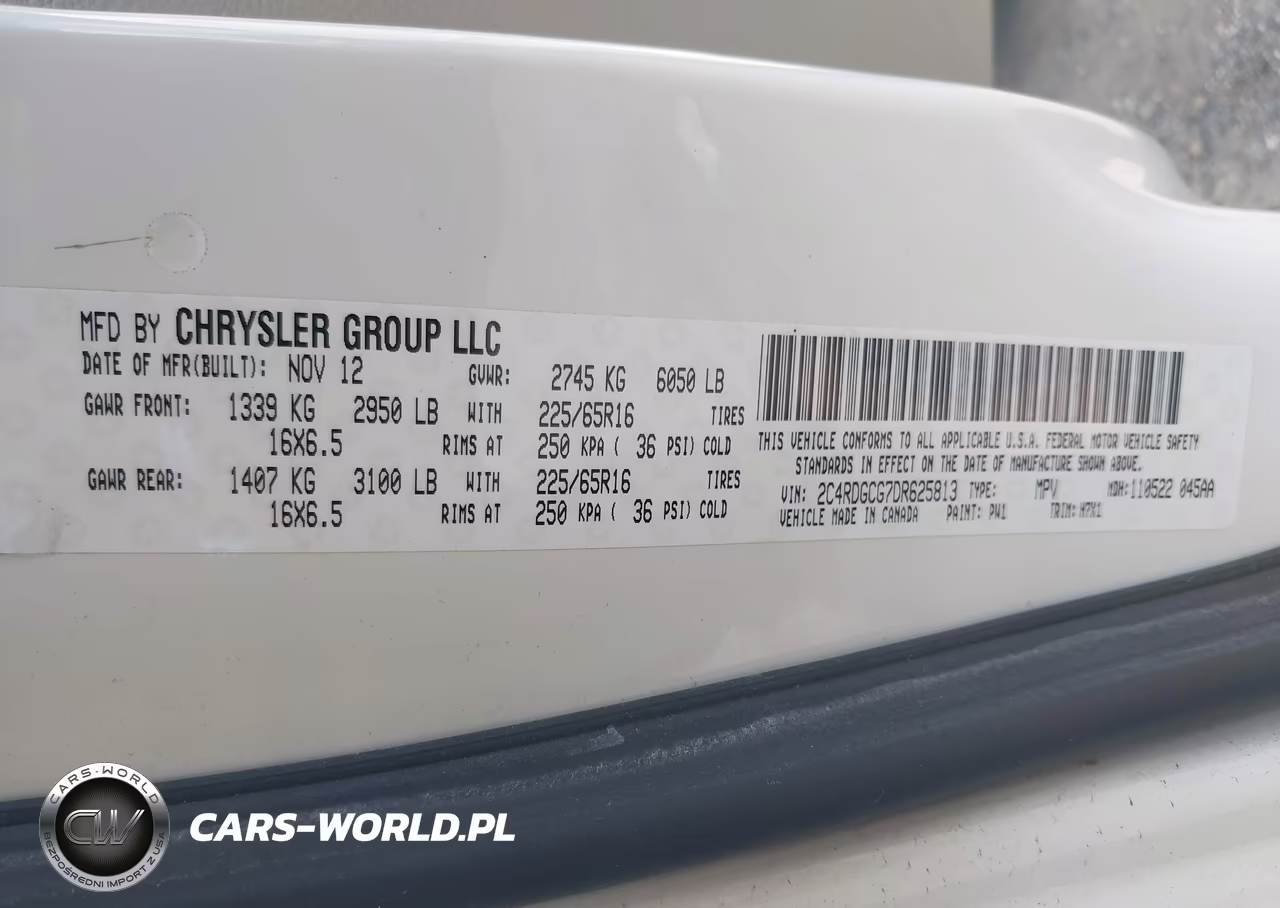 2013 Dodge Grand Caravan Sxt VIN:2C4RDGCG7DR625813 - 9