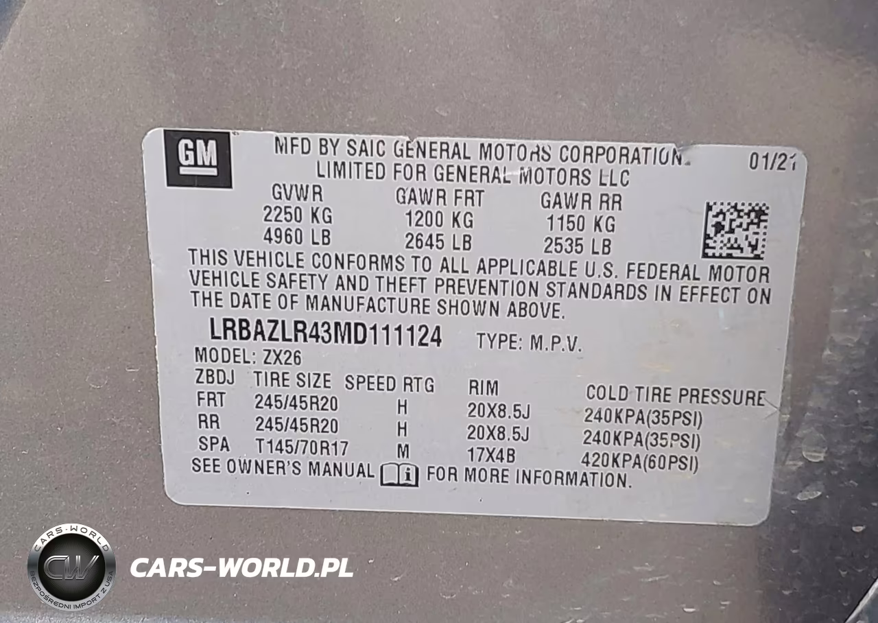 2021 Buick Envision Fwd Preferred VIN:LRBAZLR43MD111124 - 9