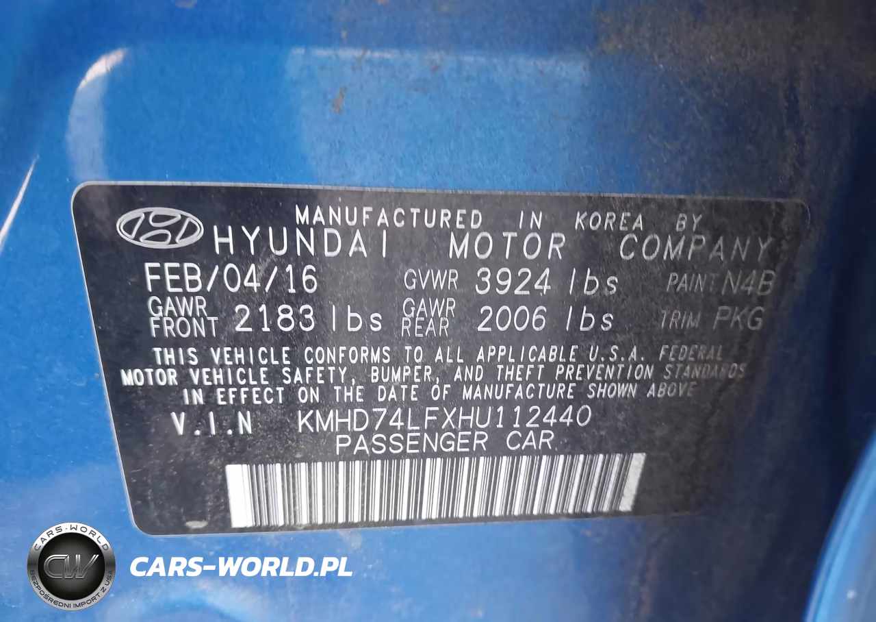2017 Hyundai Elantra Se VIN:KMHD74LFXHU112440 - 9
