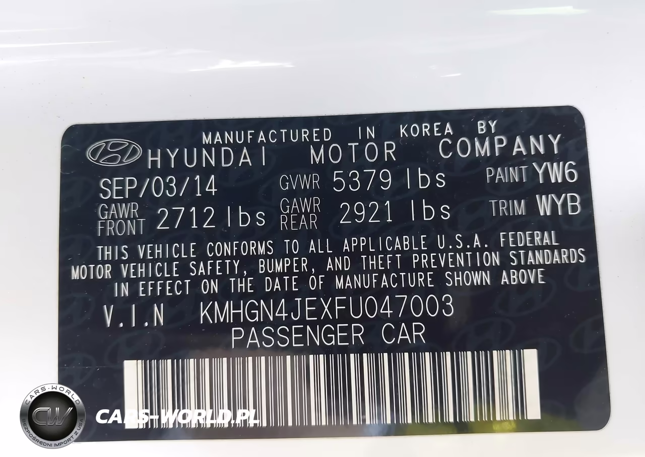 2015 Hyundai Genesis 3.8 VIN:KMHGN4JEXFU047003 - 9