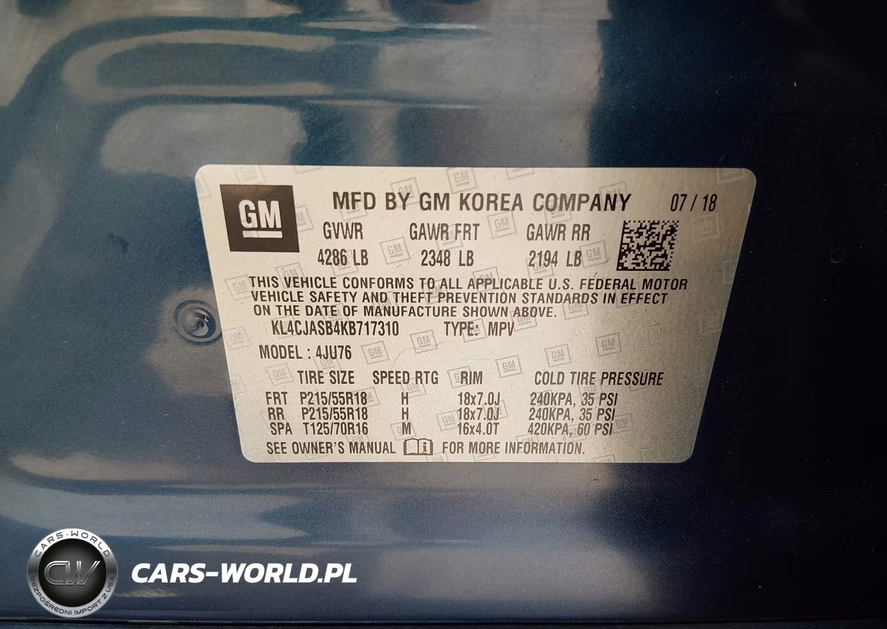 2019 Buick Encore Fwd Preferred VIN:KL4CJASB4KB717310 - 9