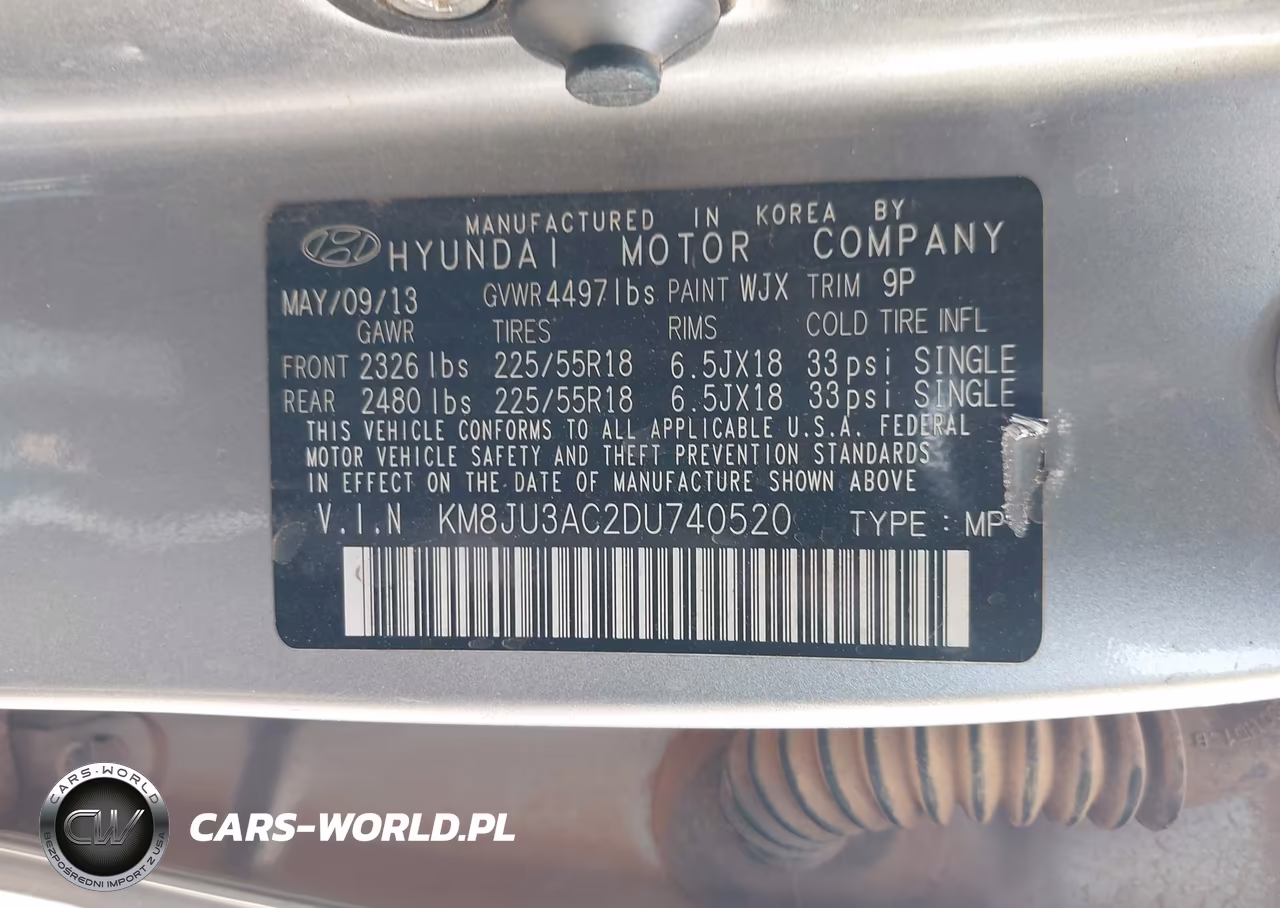2013 Hyundai Tucson Limited VIN:KM8JU3AC2DU740520 - 9