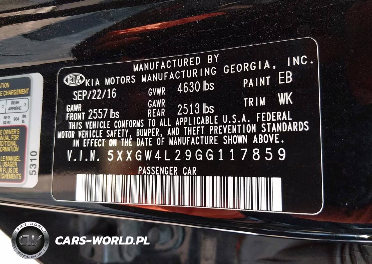 2016 Kia Optima Sx Turbo VIN:5XXGW4L29GG117859 - 9