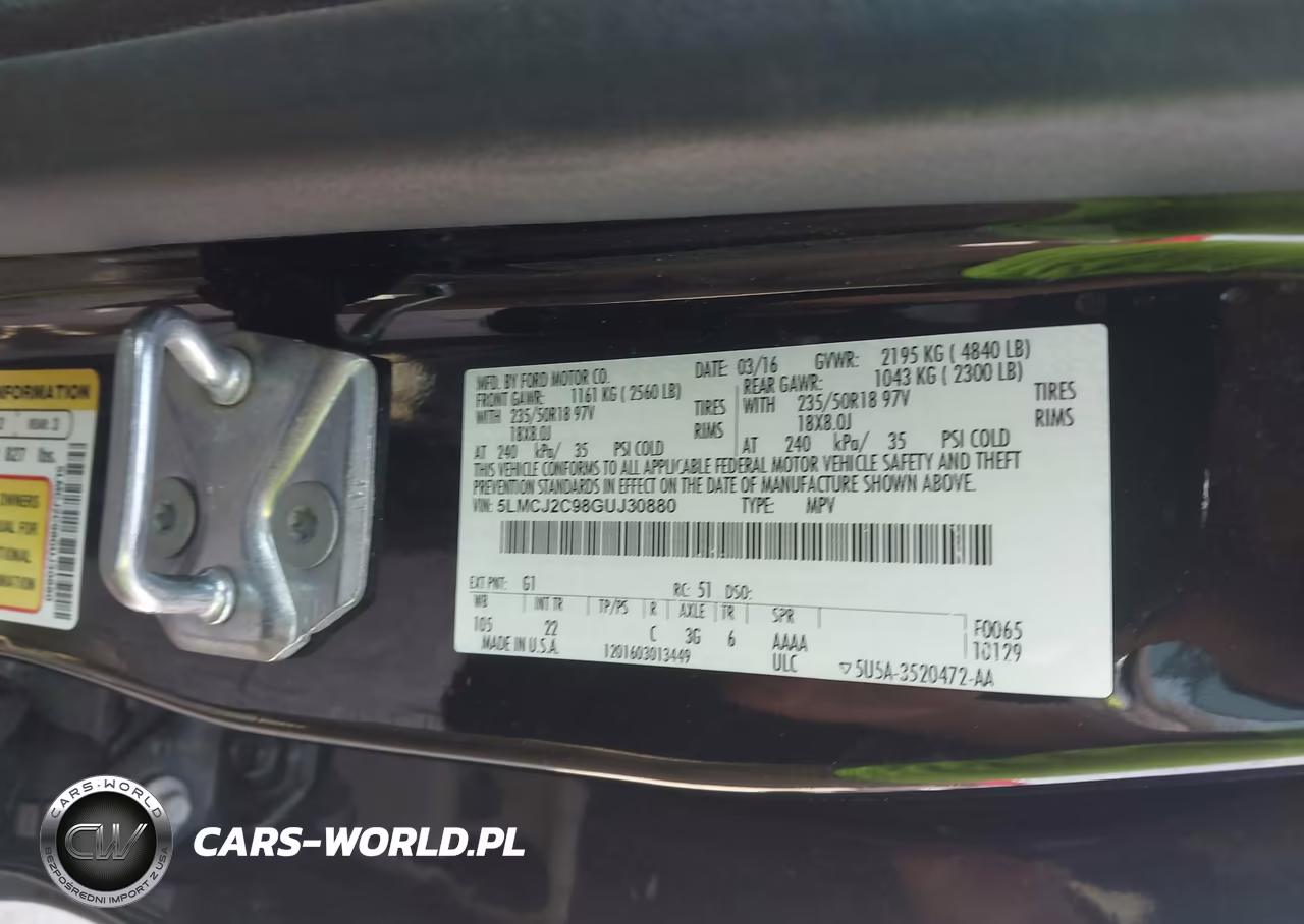 2016 Lincoln Mkc Select VIN:5LMCJ2C98GUJ30880 - 9