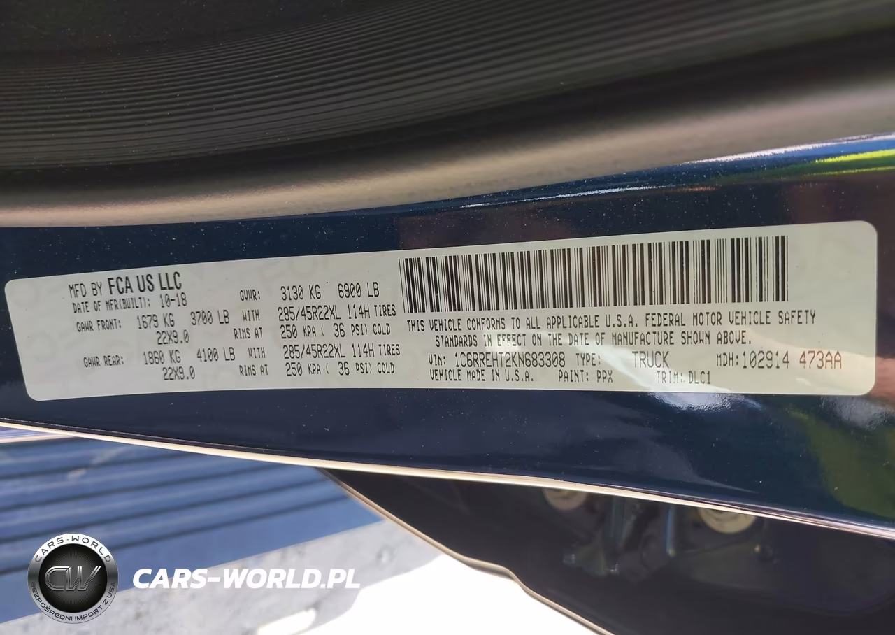 2019 Ram 1500 Limited 4X2 5'7 Box VIN:1C6RREHT2KN683308 - 9
