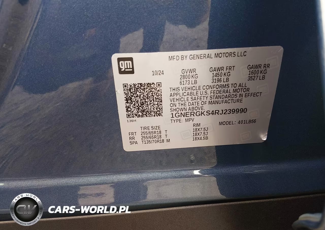 2024 Chevrolet Traverse Fwd Lt VIN:1GNERGKS4RJ239990 - 9