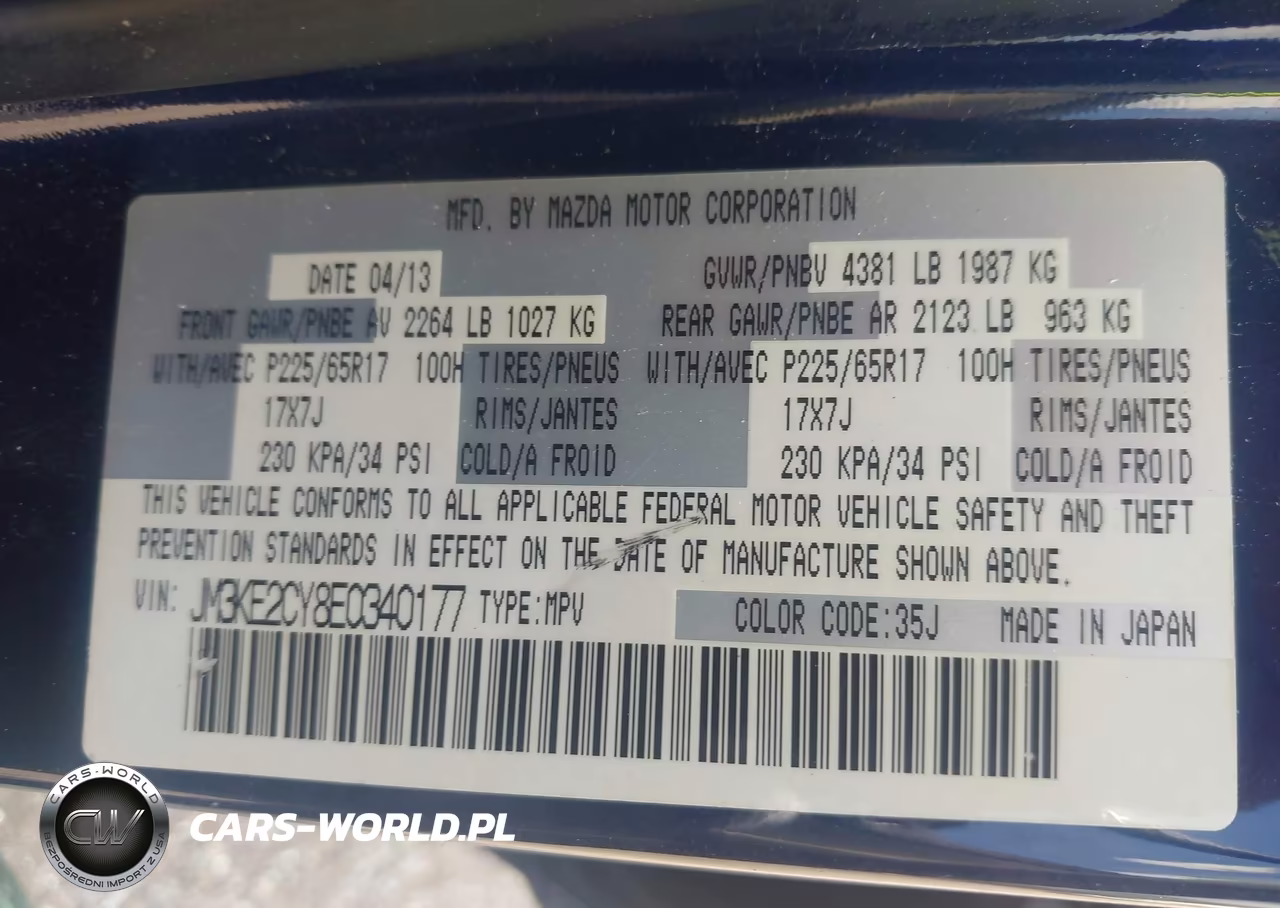 2014 Mazda Cx-5 Touring VIN:JM3KE2CY8E0340177 - 9
