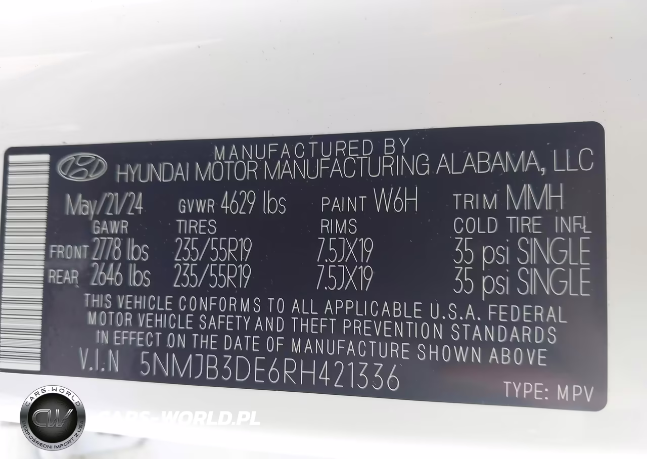 2024 Hyundai Tucson Sel VIN:5NMJB3DE6RH421336 - 9