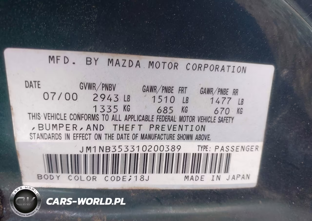 2001 Mazda Mx-5 Miata Ls-Special Edition VIN:JM1NB353310200389 - 9