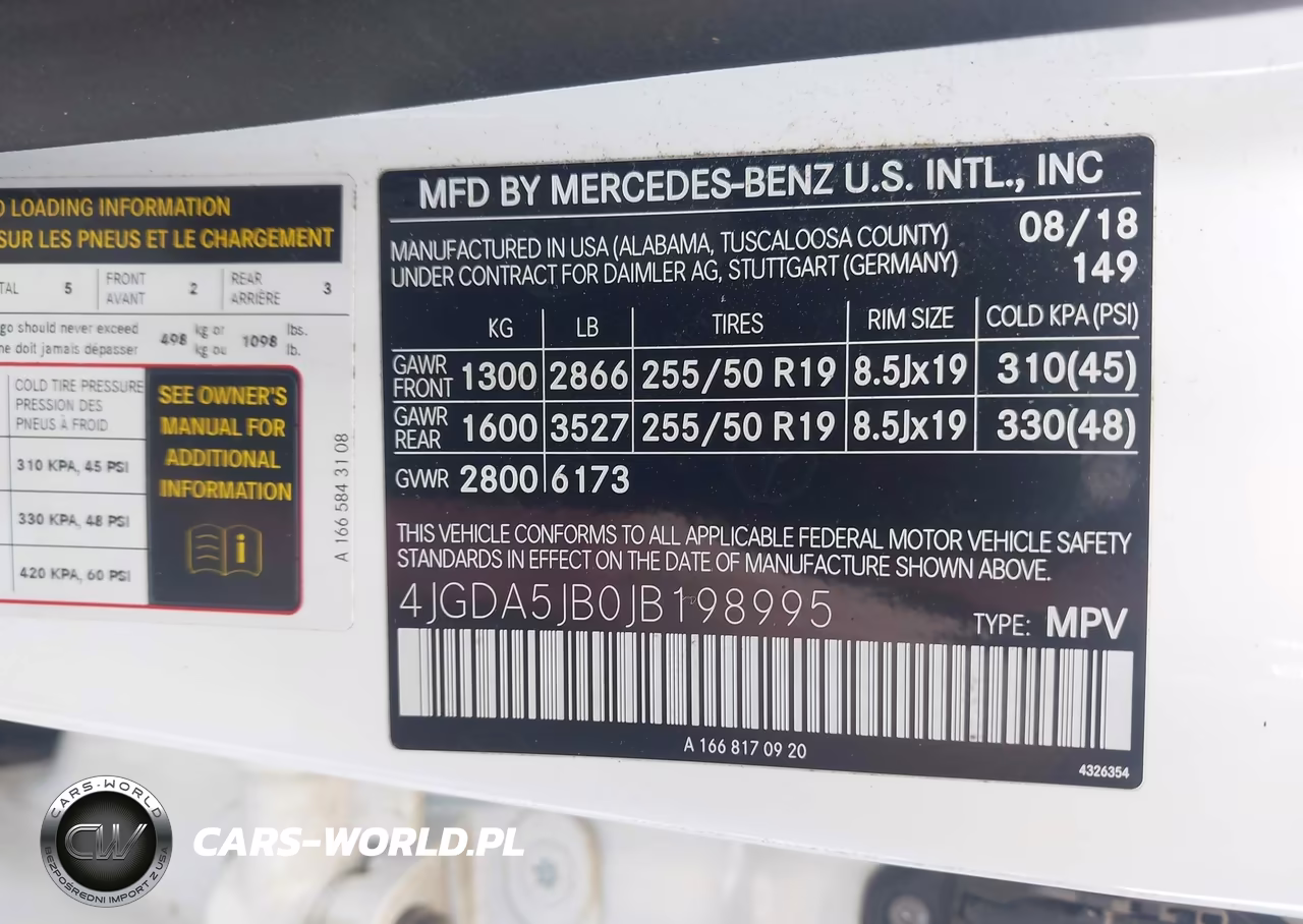 2018 Mercedes-Benz Gle 350 VIN:4JGDA5JB0JB198995 - 9