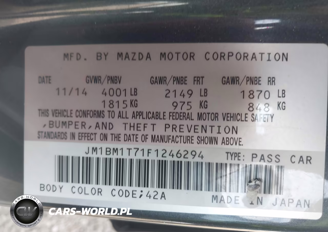 2015 Mazda Mazda3 I Sv VIN:JM1BM1T71F1246294 - 9