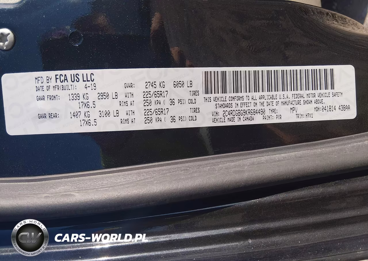 2019 Dodge Grand Caravan Se VIN:2C4RDGBG9KR684490 - 9