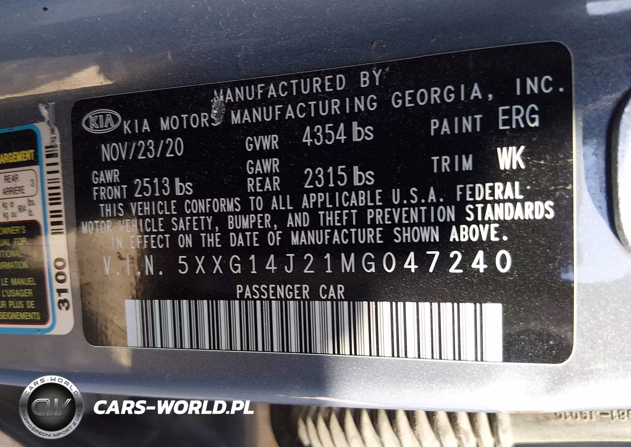 2021 Kia K5 Lxs VIN:5XXG14J21MG047240 - 9