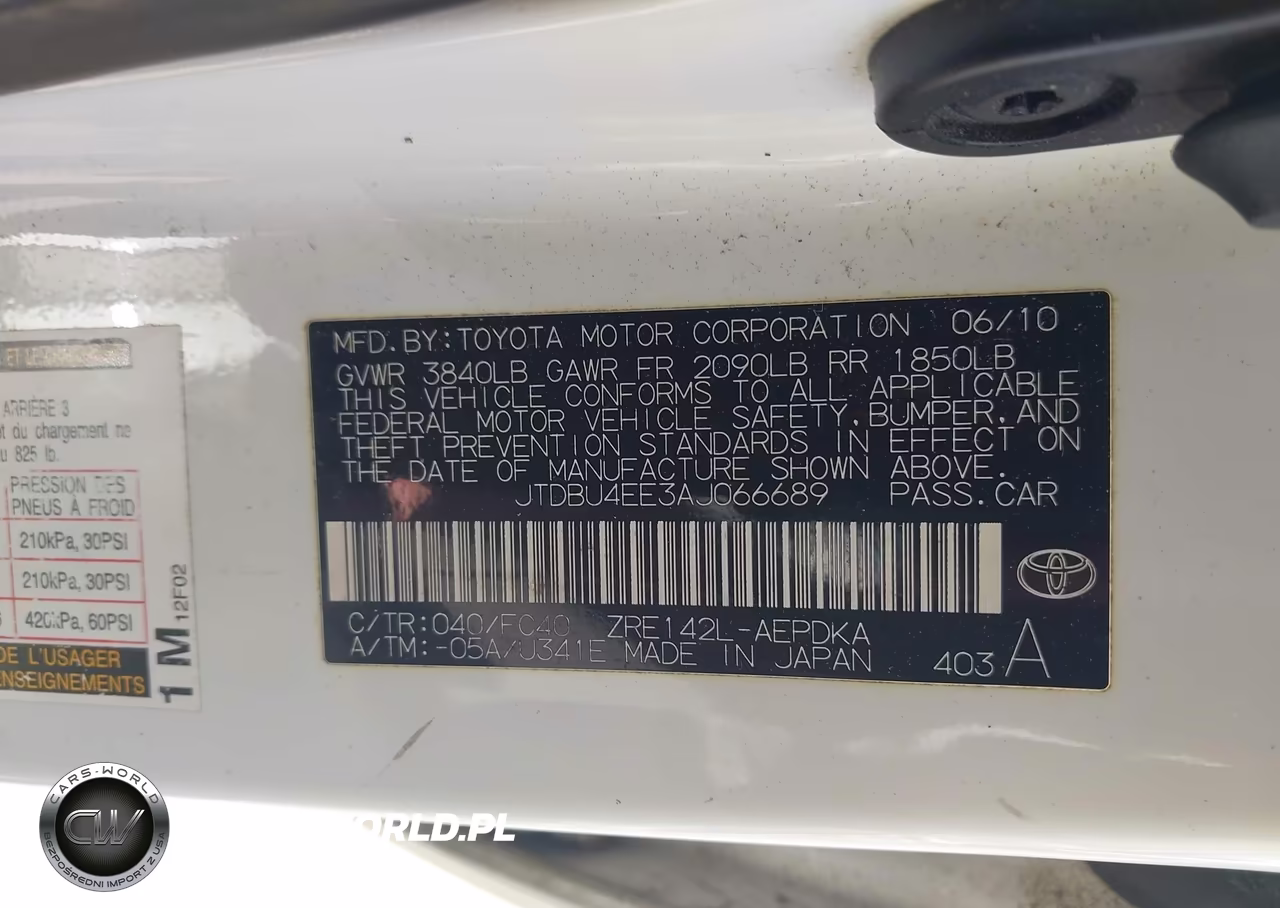 2010 Toyota Corolla Le VIN:JTDBU4EE3AJ066689 - 9