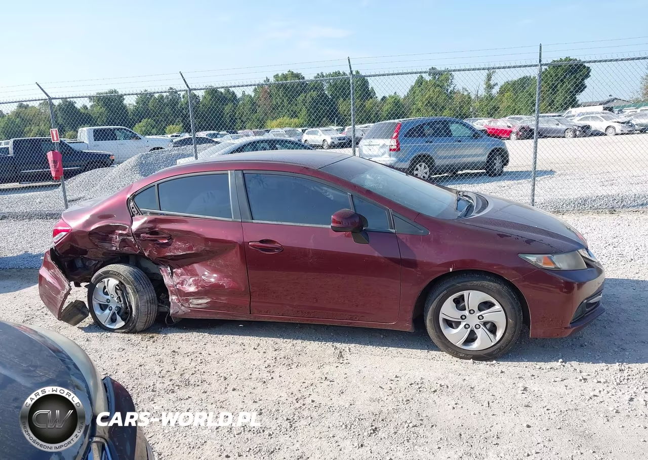2013 Honda Civic Lx VIN:19XFB2F54DE225831 - 13
