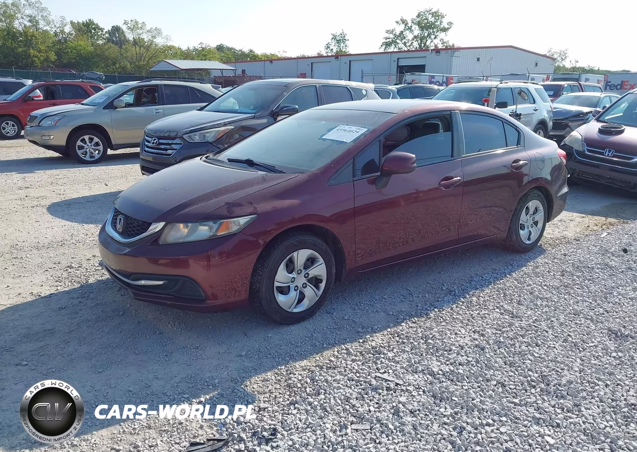 2013 Honda Civic Lx VIN:19XFB2F54DE225831 - 2