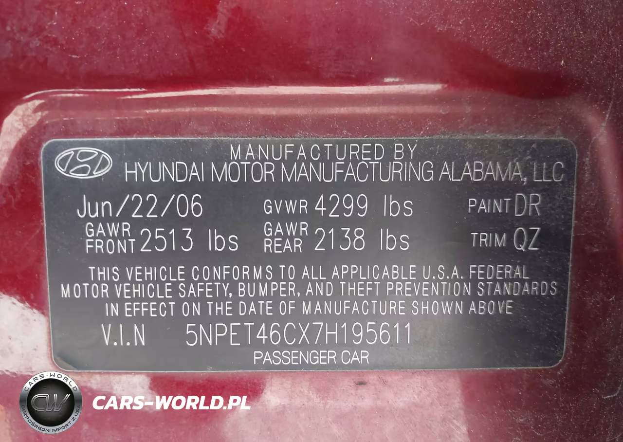 2007 Hyundai Sonata Gls-Gls W-Xm VIN:5NPET46CX7H195611 - 9