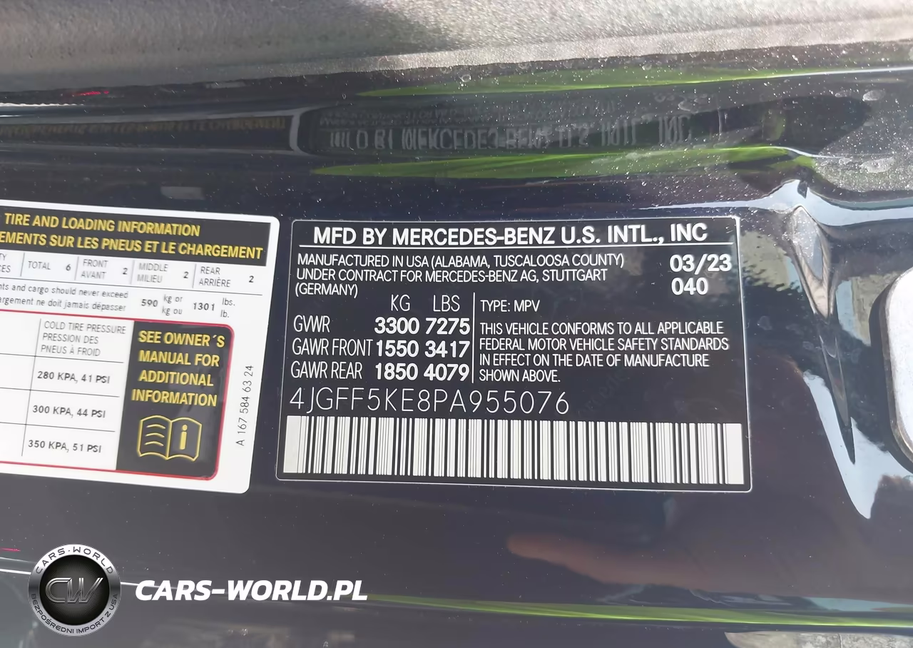 2023 Mercedes-Benz Gls 450 4Matic VIN:4JGFF5KE8PA955076 - 9