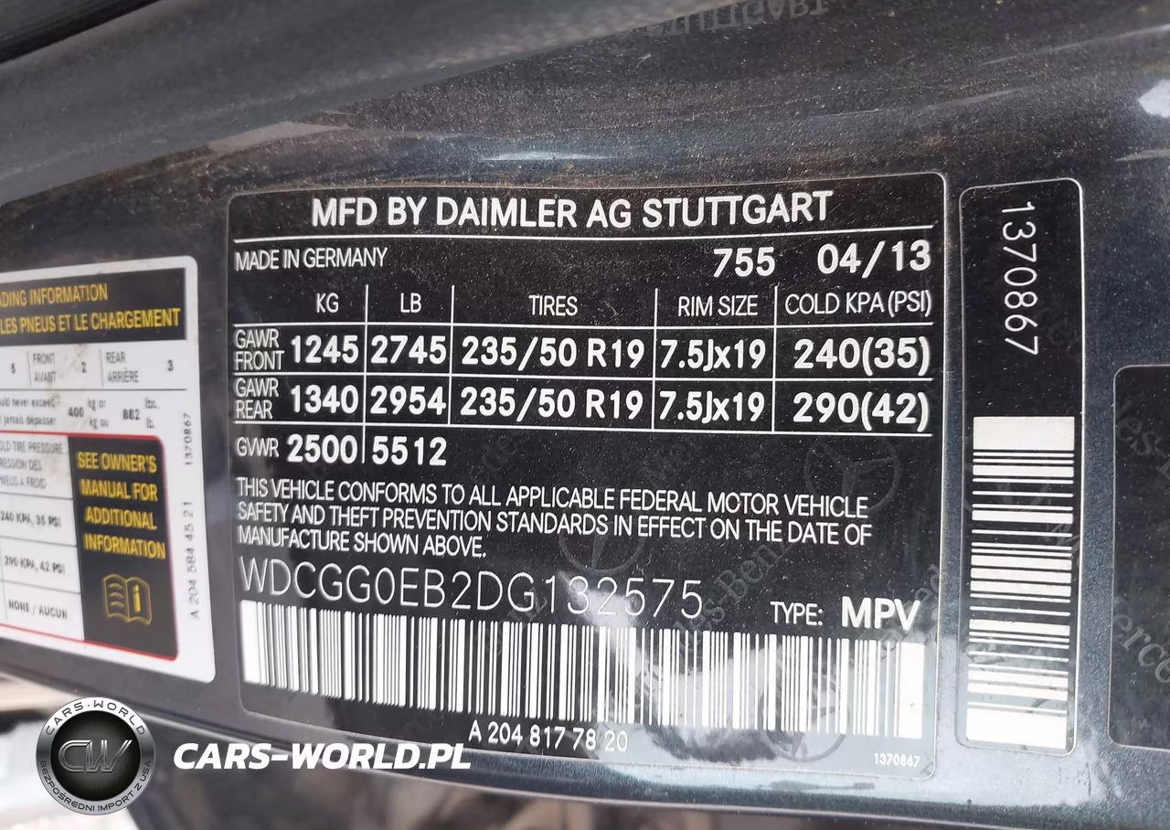 2013 Mercedes-Benz Glk 250 Bluetec 4Matic VIN:WDCGG0EB2DG132575 - 9
