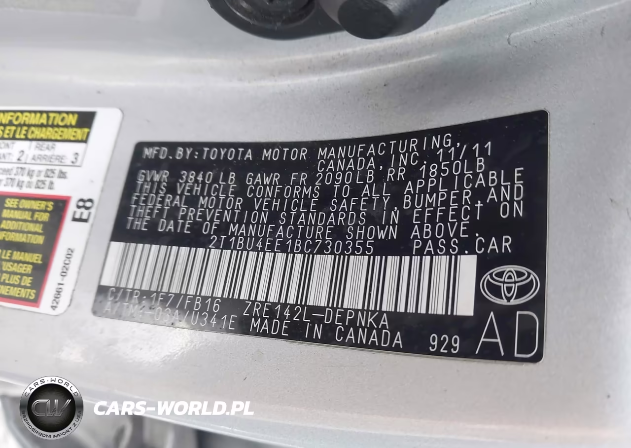 2011 Toyota Corolla Le VIN:2T1BU4EE1BC730355 - 9