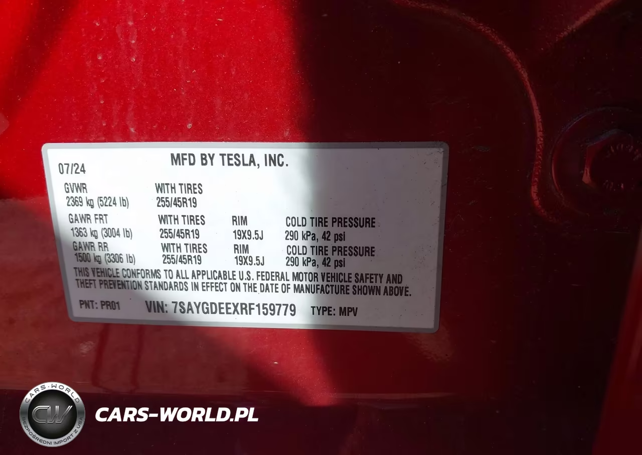 2024 Tesla Model Y Long Range Dual Motor All-Wheel Drive VIN:7SAYGDEEXRF159779 - 9