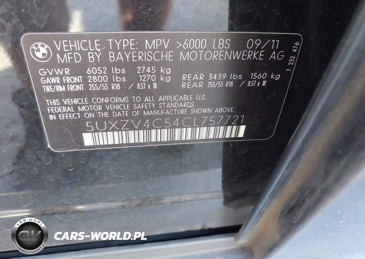 2012 BMW X5 xDrive35I-xDrive35I Premium-xDrive35I Sport Activity VIN:5UXZV4C54CL757721 - 9