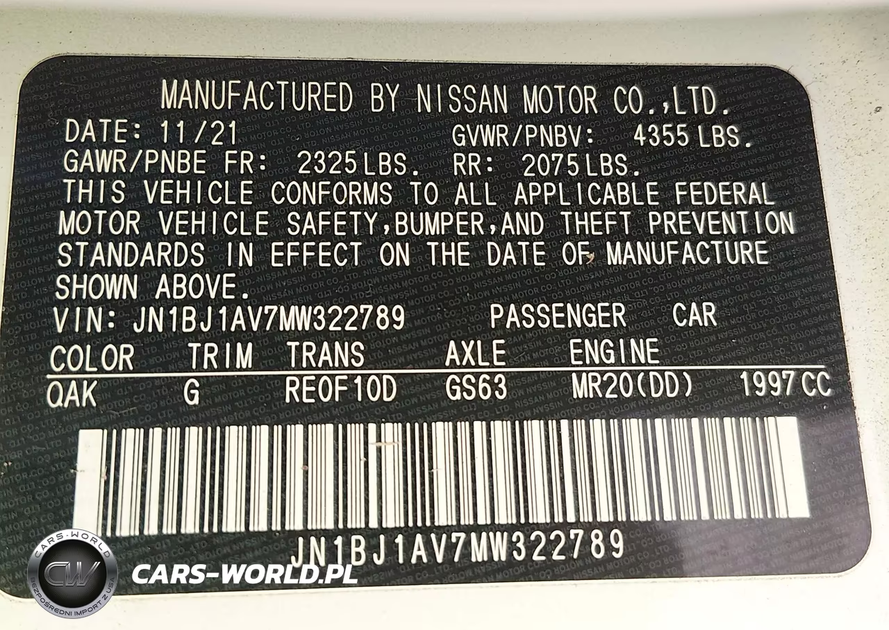 2021 Nissan Rogue Sport S Fwd Xtronic Cvt VIN:JN1BJ1AV7MW322789 - 9
