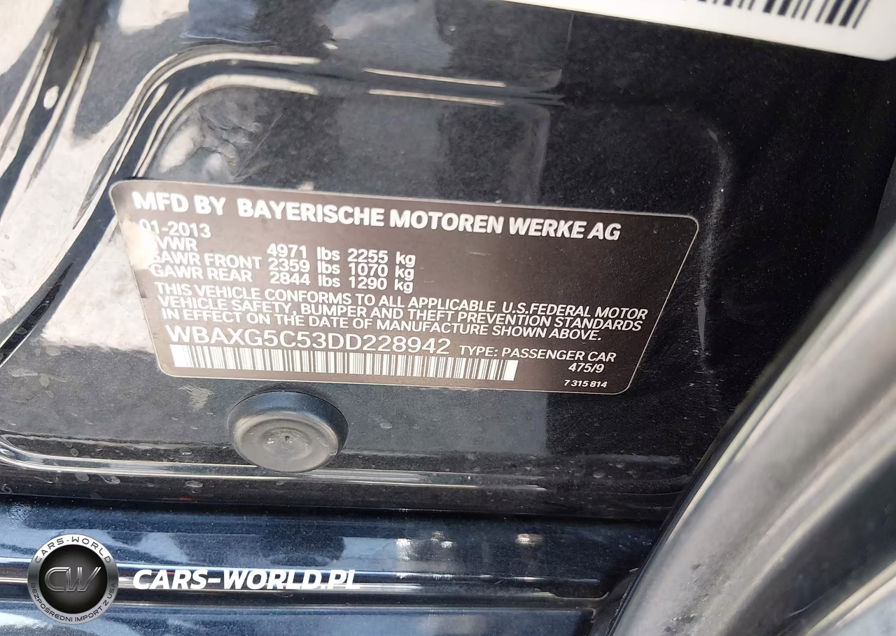 2013 BMW 528I VIN:WBAXG5C53DD228942 - 9