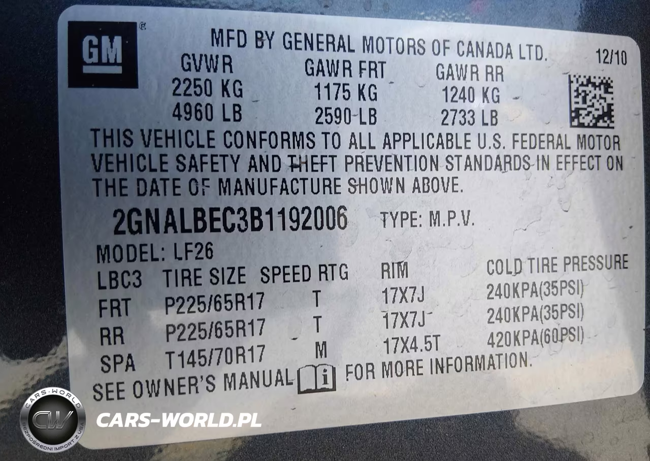 2011 Chevrolet Equinox Ls VIN:2GNALBEC3B1192006 - 9