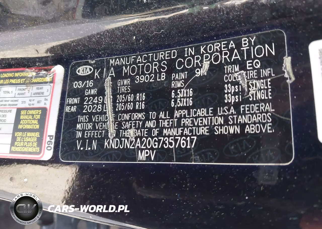 2016 Kia Soul VIN:KNDJN2A20G7357617 - 9