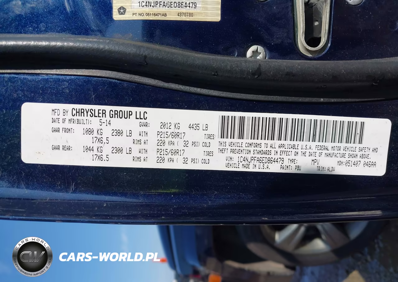 2014 Jeep Patriot High Altitude VIN:1C4NJPFA6ED864479 - 9