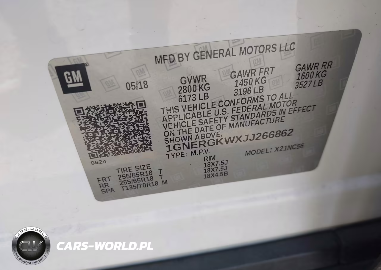 2018 Chevrolet Traverse Lt Cloth VIN:1GNERGKWXJJ266862 - 9