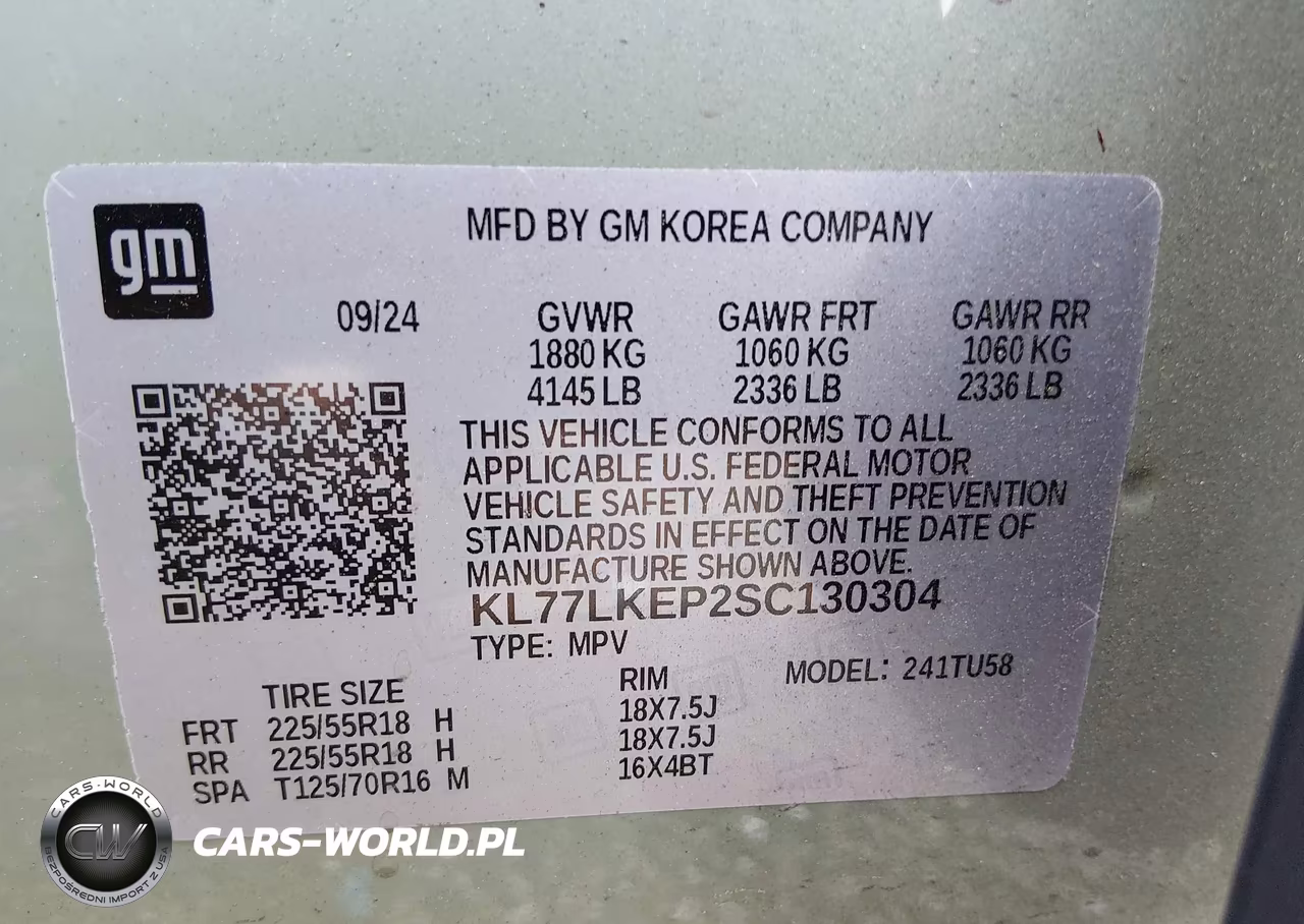 2025 Chevrolet Trax Fwd Activ VIN:KL77LKEP2SC130304 - 9