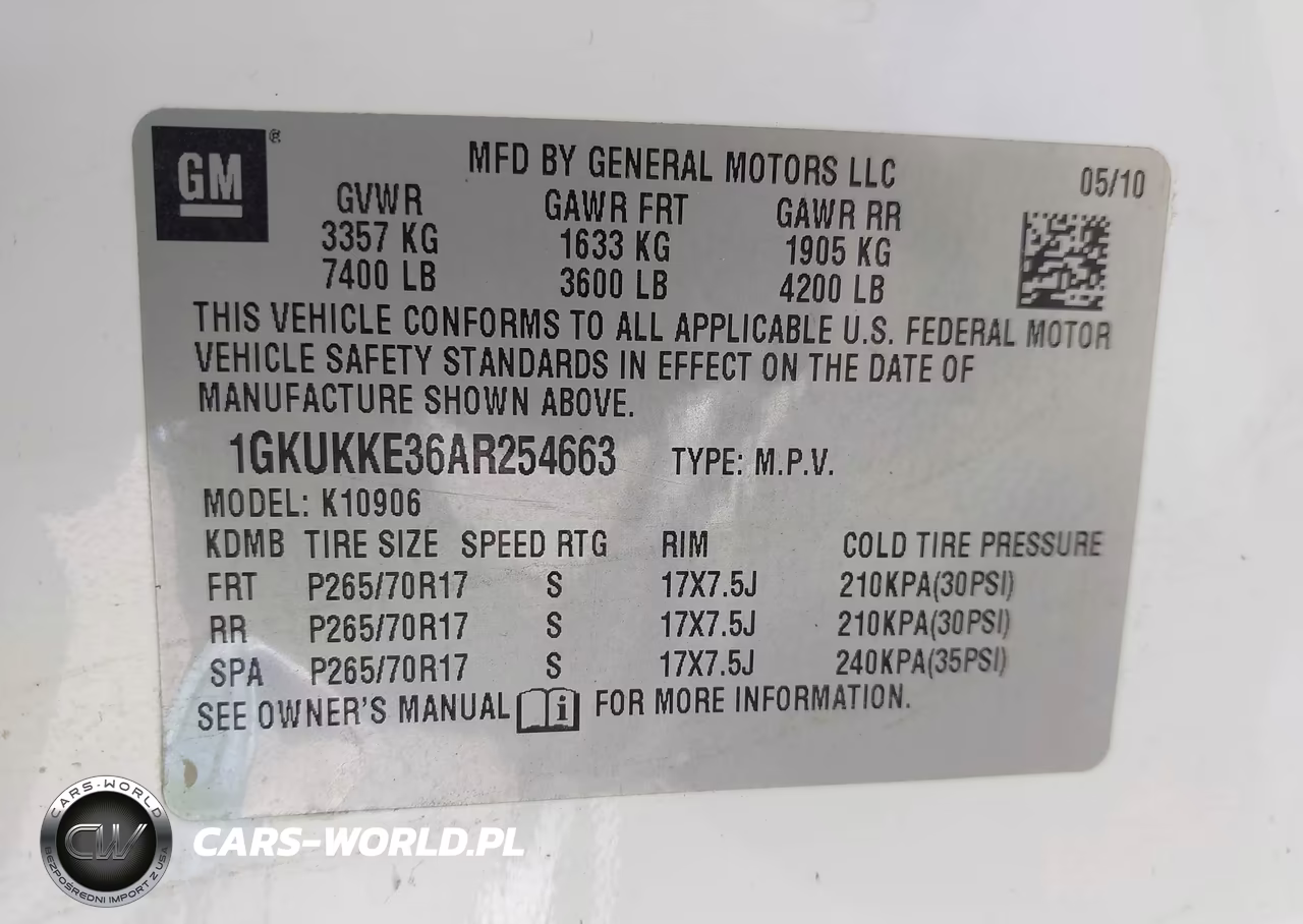 2010 GMC Yukon Xl 1500 Slt VIN:1GKUKKE36AR254663 - 9