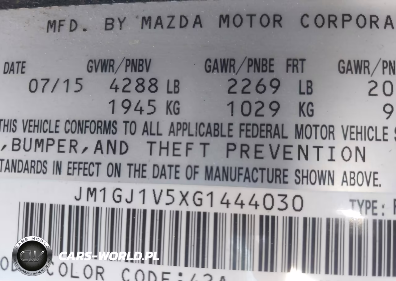 2016 Mazda Mazda6 I Touring VIN:JM1GJ1V5XG1444030 - 9