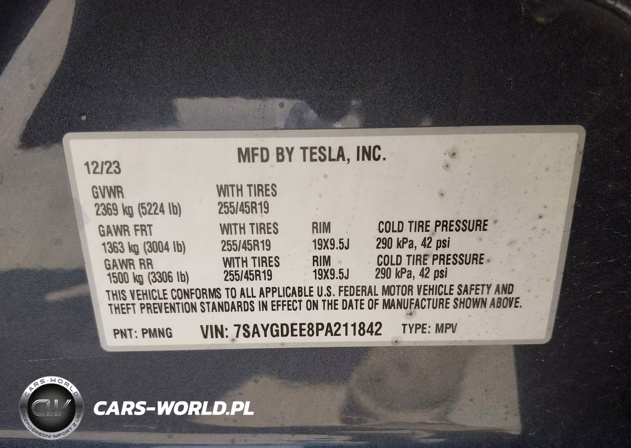 2023 Tesla Model Y Awd-Long Range Dual Motor All-Wheel Drive VIN:7SAYGDEE8PA211842 - 9