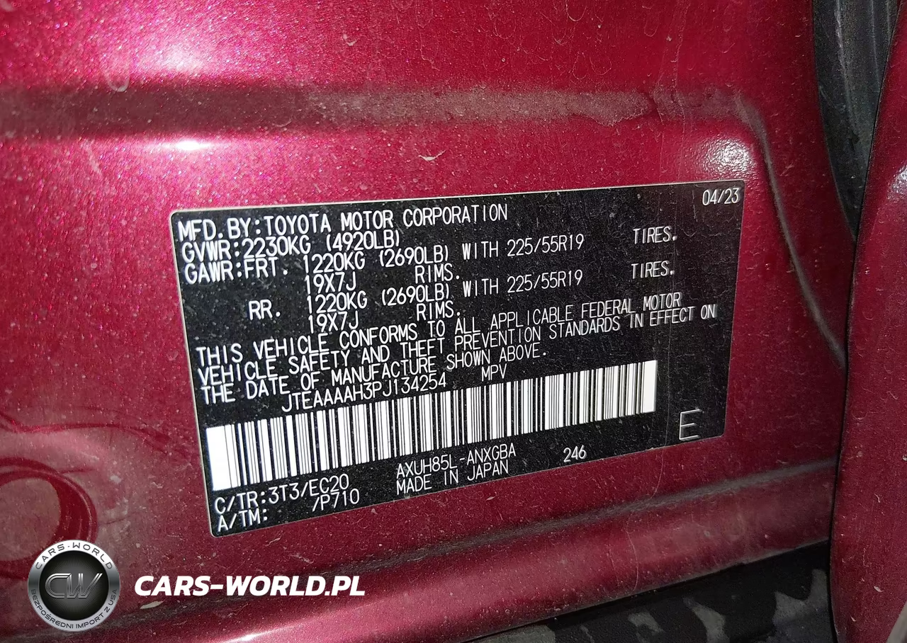 2023 Toyota Venza Xle VIN:JTEAAAAH3PJ134254 - 9