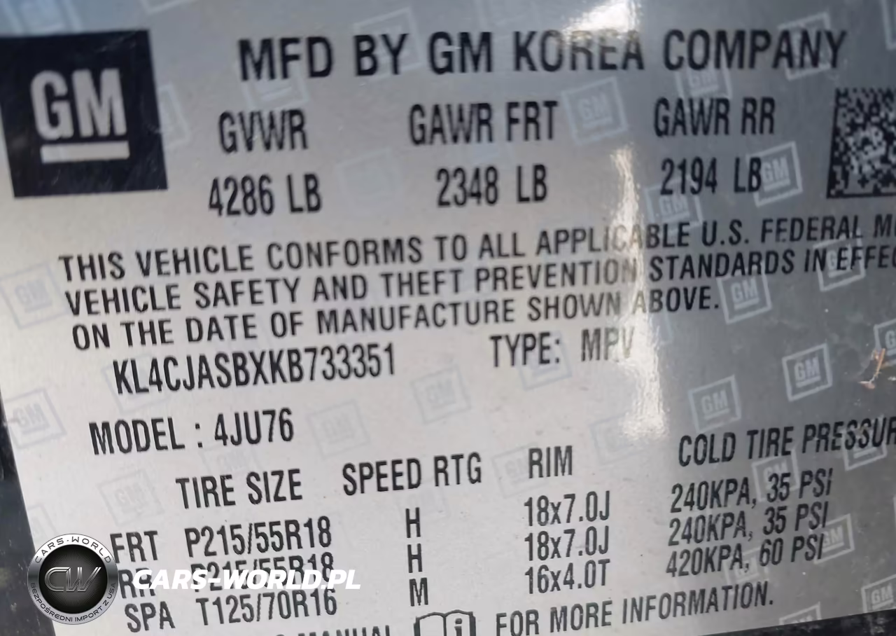 2019 Buick Encore Fwd Preferred VIN:KL4CJASBXKB733351 - 9