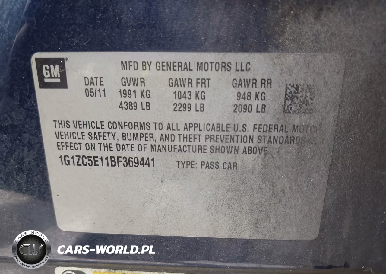 2011 Chevrolet Malibu 1Lt VIN:1G1ZC5E11BF369441 - 9