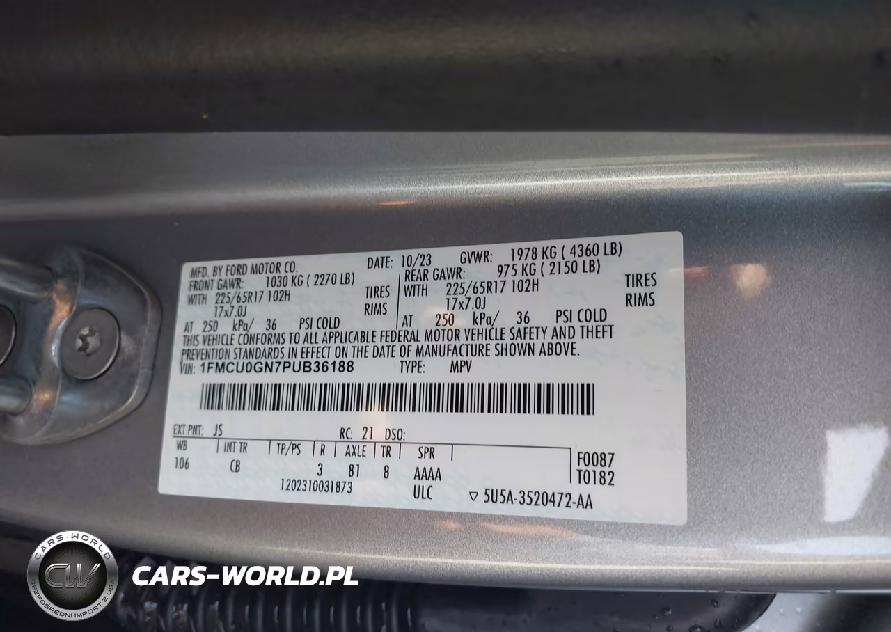 2023 Ford Escape Active VIN:1FMCU0GN7PUB36188 - 9