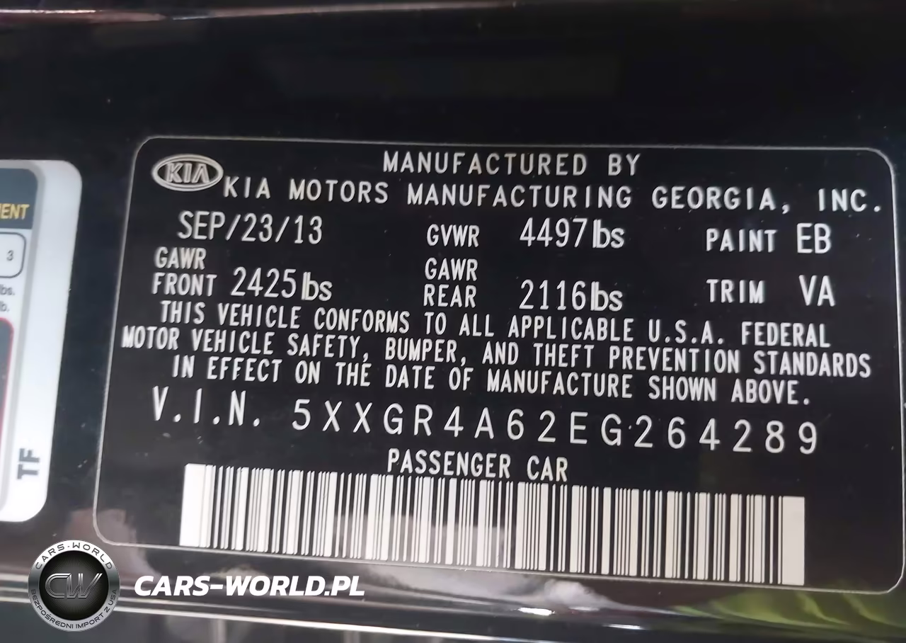 2014 Kia Optima Sx Turbo VIN:5XXGR4A62EG264289 - 9