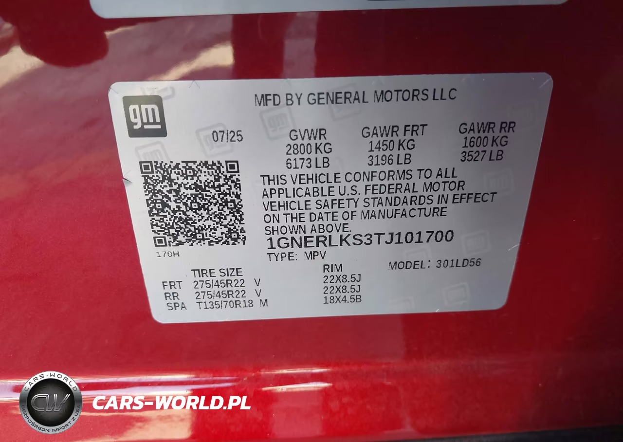 2026 Chevrolet Traverse Fwd Rs VIN:1GNERLKS3TJ101700 - 9