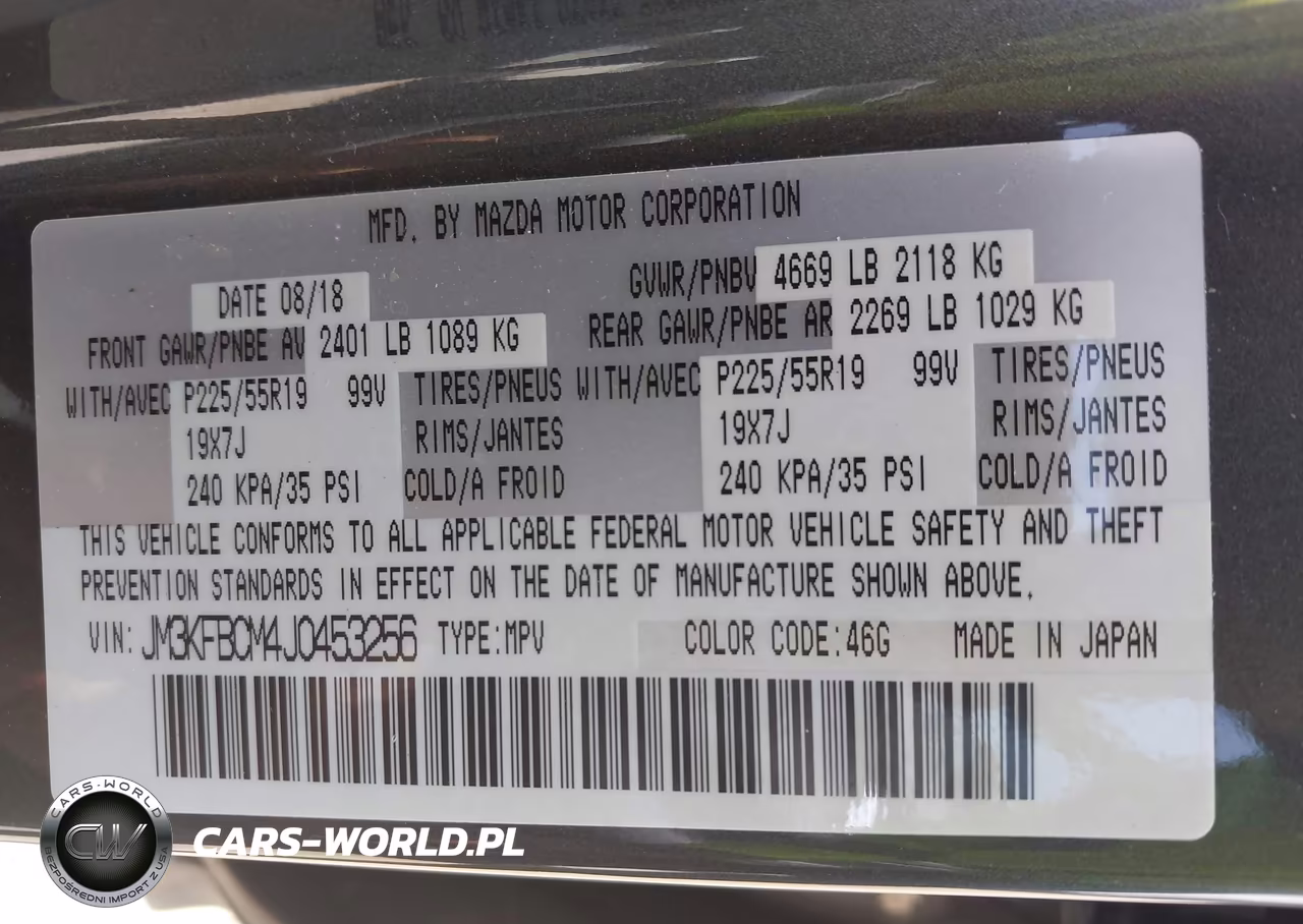 2018 Mazda Cx-5 Touring VIN:JM3KFBCM4J0453256 - 9