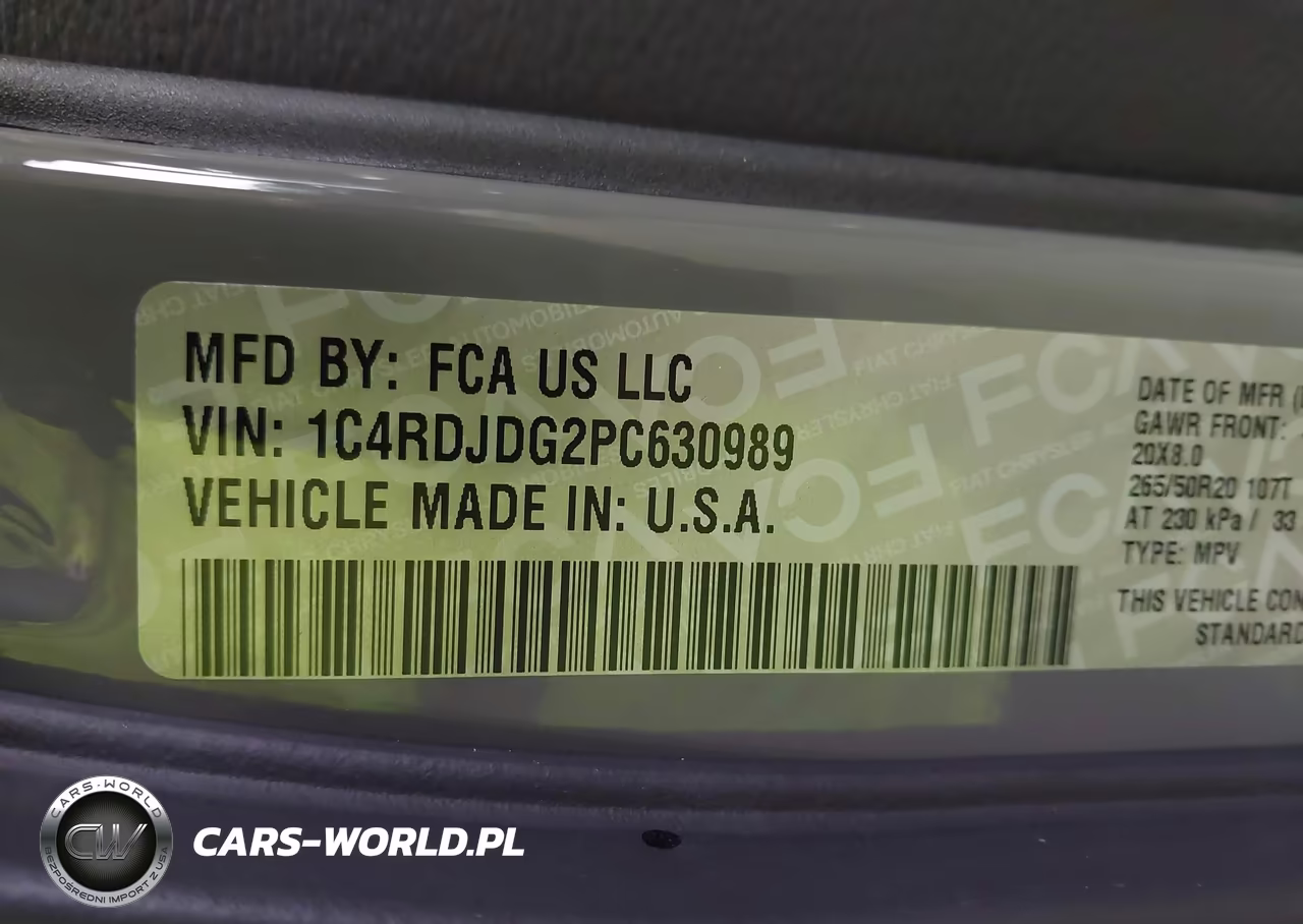 2023 Dodge Durango Gt Plus Awd VIN:1C4RDJDG2PC630989 - 9