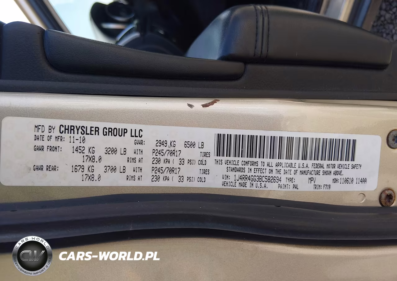 2011 Jeep Grand Cherokee Laredo VIN:1J4RR4GG3BC582694 - 9