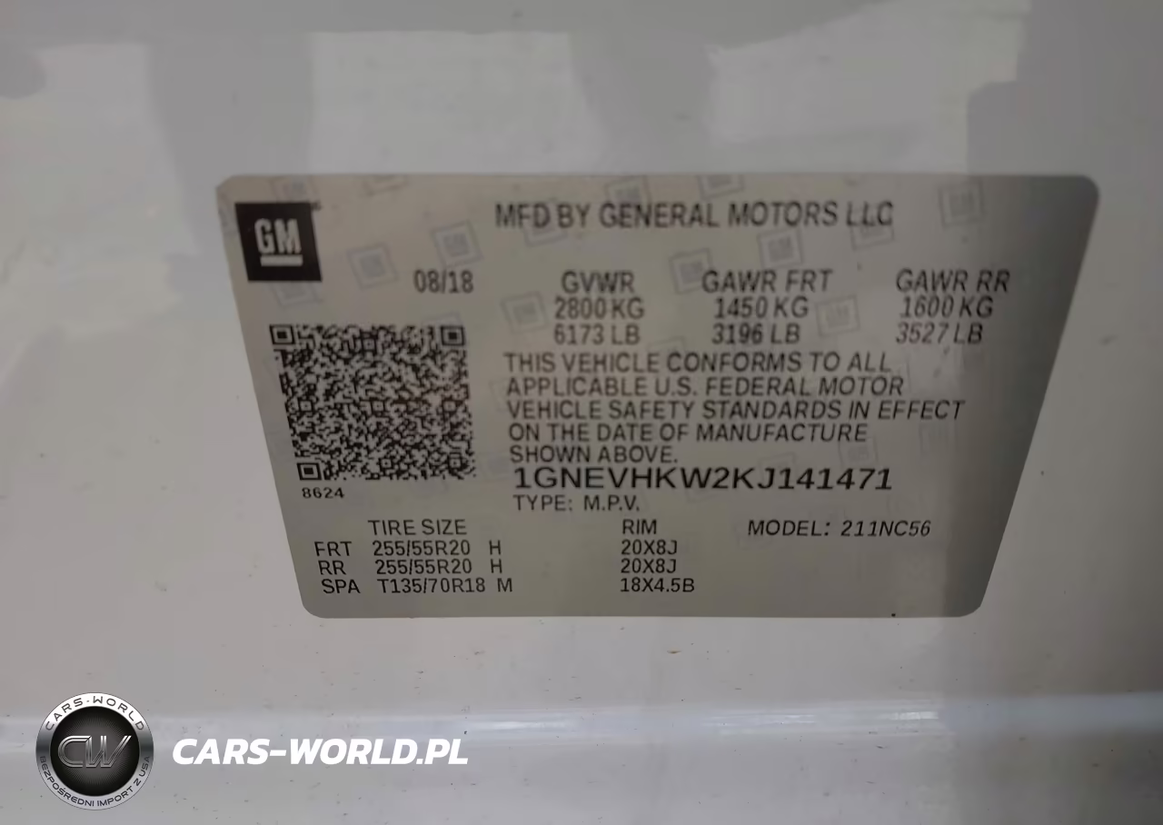 2019 Chevrolet Traverse 3Lt VIN:1GNEVHKW2KJ141471 - 9